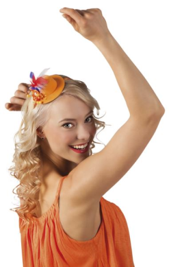 Diadeem Oranje Pearlette