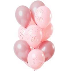 Ballonnen Elegant Lush Blush 60 Jaar 12st