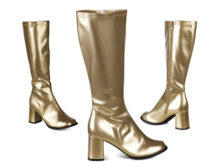 Disco Laarzen Retro Goud