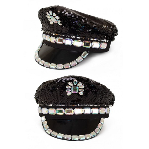 Burning Man Hoed Met Pailletten En Stenen Zwart 3 Burning Man Hoed Met Pailletten En Stenen Zwart
