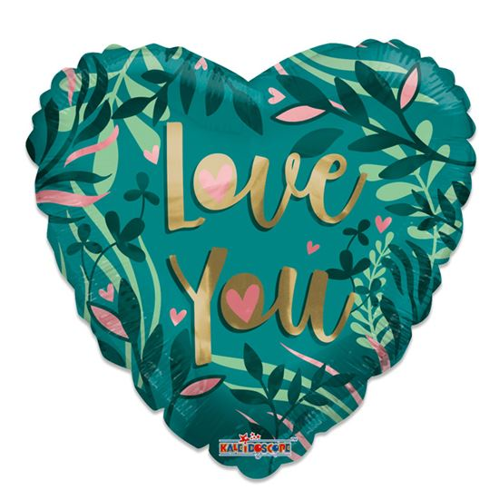 Folieballon ECO Hart Love You 46cm 3 Folieballon ECO Hart Love You 46cm