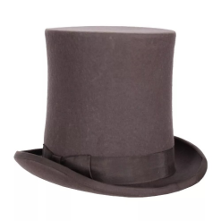 Hoge Hoed Wolvilt Extra Hoog Grijs