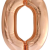 Folieballon Cijfer 0 Rosé Goud 86cm -Jan Monnikendam Verkoop wconn 399392