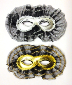 Oogmasker Samba Metallic Zilver
