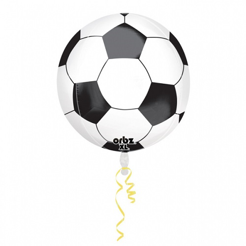 Folieballon Orbz Voetbal 38cm 3 Folieballon Orbz Voetbal 38cm