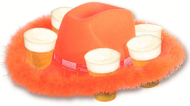 Oranje Cowboy Bierhoed 3 Oranje Cowboy Bierhoed
