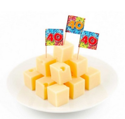 Cocktailprikkers 40 Jaar Blocks 24st