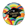 Folieballon Geslaagd Congrats Rainbow 43cm -Jan Monnikendam Verkoop wconn 400222