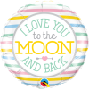 Folieballon I Love You To The Moon And Back 46cm