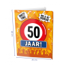 Window Sign 50 Jaar -Jan Monnikendam Verkoop wconn 400481
