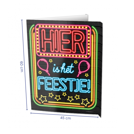 Window Sign Hier Is Het Feestje 3 Window Sign Hier Is Het Feestje