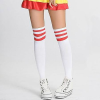 Cheerleader Sokken Wit Rood -Jan Monnikendam Verkoop wconn 400565