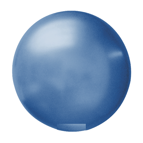 Ballon Rond 50cm Blauw Metallic Per Stuk 3 Ballon Rond 50cm Blauw Metallic Per Stuk