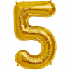 Folieballon Cijfer 5 Goud 86cm -Jan Monnikendam Verkoop wconn 400679