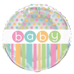 Folieballon Baby Pastel Dots 46cm