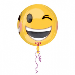 Folieballon Orbz Knipoog Emoticon