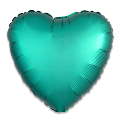 Folieballon Hart Satin Jade 43cm
