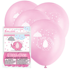 Ballonnen Babyshower Roze 8st