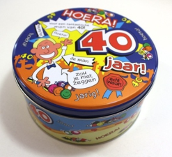 Snoeptrommel 40 Jaar Man