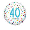 Folieballon Confetti Happy Birthday 40 1 Folieballon Confetti Happy Birthday 40 -Jan Monnikendam Verkoop wconn 401364
