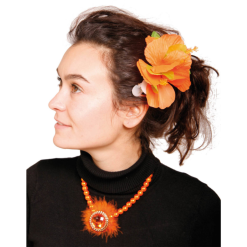 Haarclip Bloem Oranje