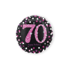 Folieballon Sparkling 70 Jaar Pink 46cm -Jan Monnikendam Verkoop wconn 401429