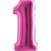 Folieballon Cijfer 1 Roze 100cm -Jan Monnikendam Verkoop wconn 401632