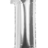 Folieballon Cijfer 1 Zilver 36cm 2 Folieballon Cijfer 1 Zilver 36cm -Jan Monnikendam Verkoop wconn 401922
