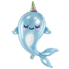 Folieballon Narwhal 87cm 2 Folieballon Narwhal 87cm -Jan Monnikendam Verkoop wconn 401949