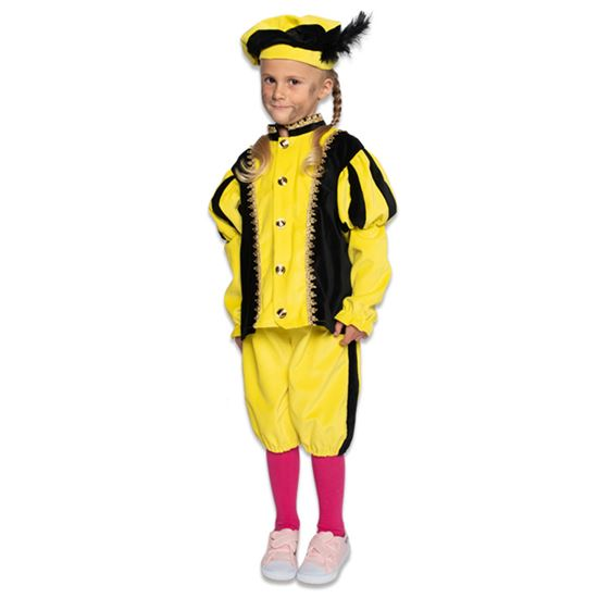 Pietenpak Kind Fluweel Oker-zwart – 116 3 Pietenpak Kind Fluweel Oker-zwart – 116