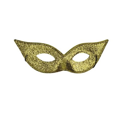 Oogmasker Vogelmodel Glitter Goud 3 Oogmasker Vogelmodel Glitter Goud