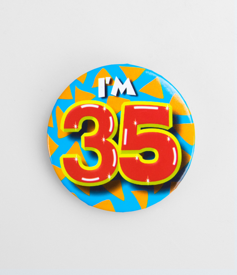 Button 35 Jaar 3 Button 35 Jaar