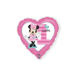Folieballon Minnie 1st Birthday
