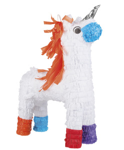 Pinata Eenhoorn Wit Met Gekleurde Voetjes