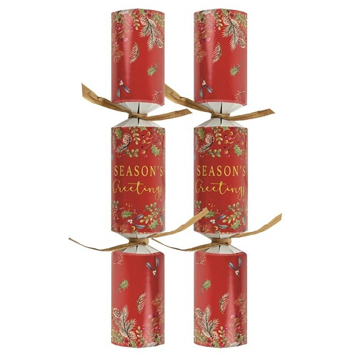100st. Christmas Crackers Red Seasons Greetings 11 Inch XIGDC2859 3 100st. Christmas Crackers Red Seasons Greetings 11 Inch XIGDC2859