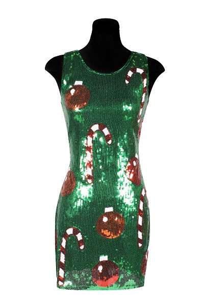 Jurkje Pailletten Groen Met Ballen 3 Jurkje Pailletten Groen Met Ballen
