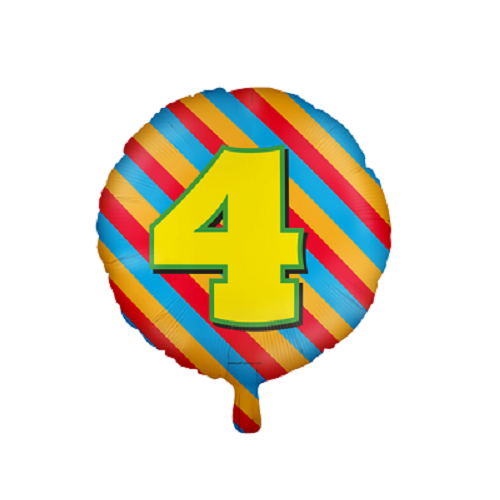 Folieballon Happy 4 Jaar 3 Folieballon Happy 4 Jaar