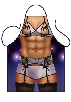 Schort Man Met Sexy Lingerie