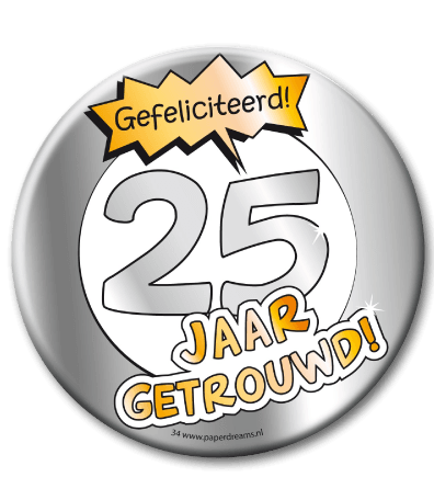 Button XL 25 Jarig Jubileum 3 Button XL 25 Jarig Jubileum