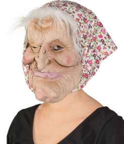 Masker Oude Vrouw Met Grote Kin