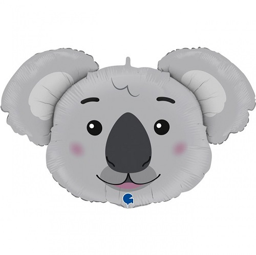 Folieballon Koala Hoofd 94cm 3 Folieballon Koala Hoofd 94cm