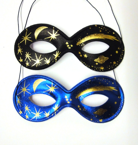 Oogmasker Rond Model Met Manen – Zwart 3 Oogmasker Rond Model Met Manen – Zwart