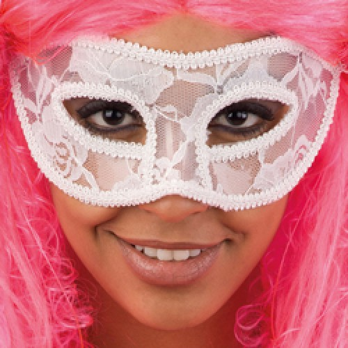 Oogmasker Kant Wit 3 Oogmasker Kant Wit