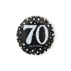 Folieballon Sparkling 70 Jaar Gold 46cm
