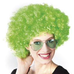 Afro Pruik Groen