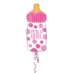 Folieballon Fles It’s A Girl 58cm
