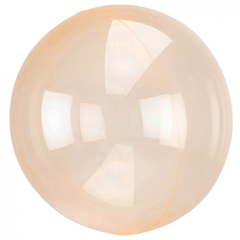 Folieballon Crystal Clearz Orange 50cm 3 Folieballon Crystal Clearz Orange 50cm
