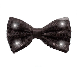 Strik Metallic Met LED En Pailletten Zwart