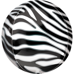 Folieballon Orbz Zebra Print