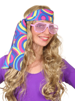 Hoofdband Hippie Crazy Blauw